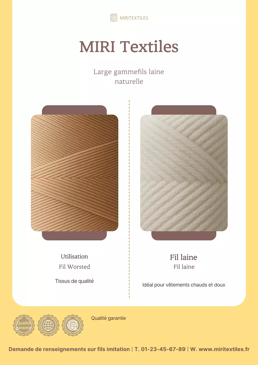 Promotion de produits en tissu propre beige