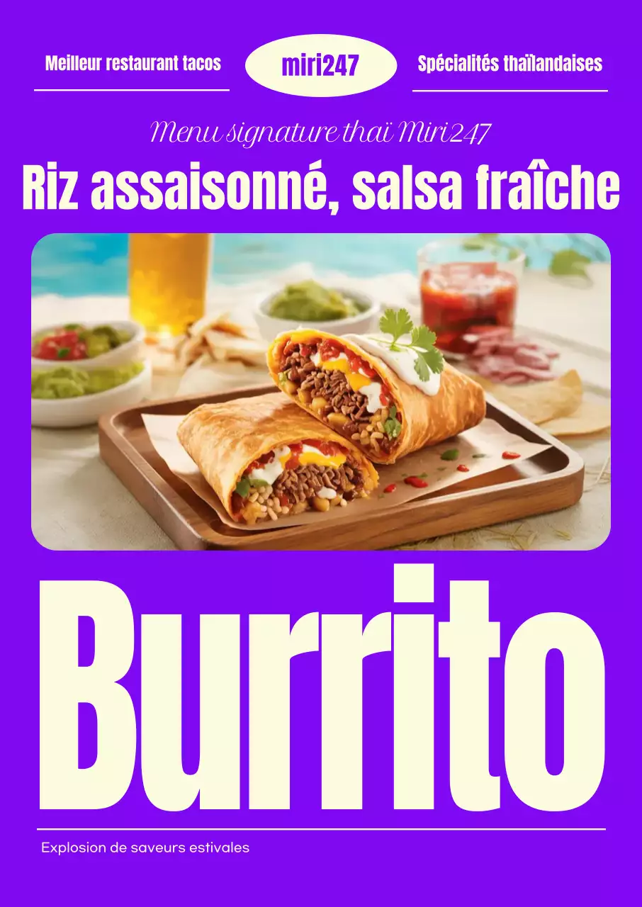 Publicité alimentaire Purple Pop