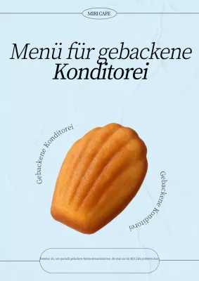 Sky Blue Simple Bakery Menü