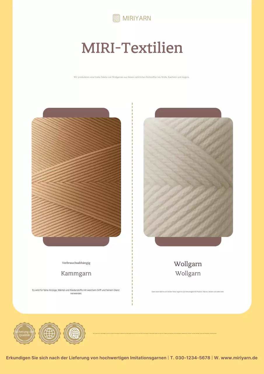 Werbung für beigefarbene Clean-Fabric-Produkte