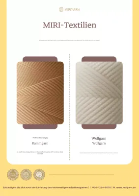 Werbung für beigefarbene Clean-Fabric-Produkte