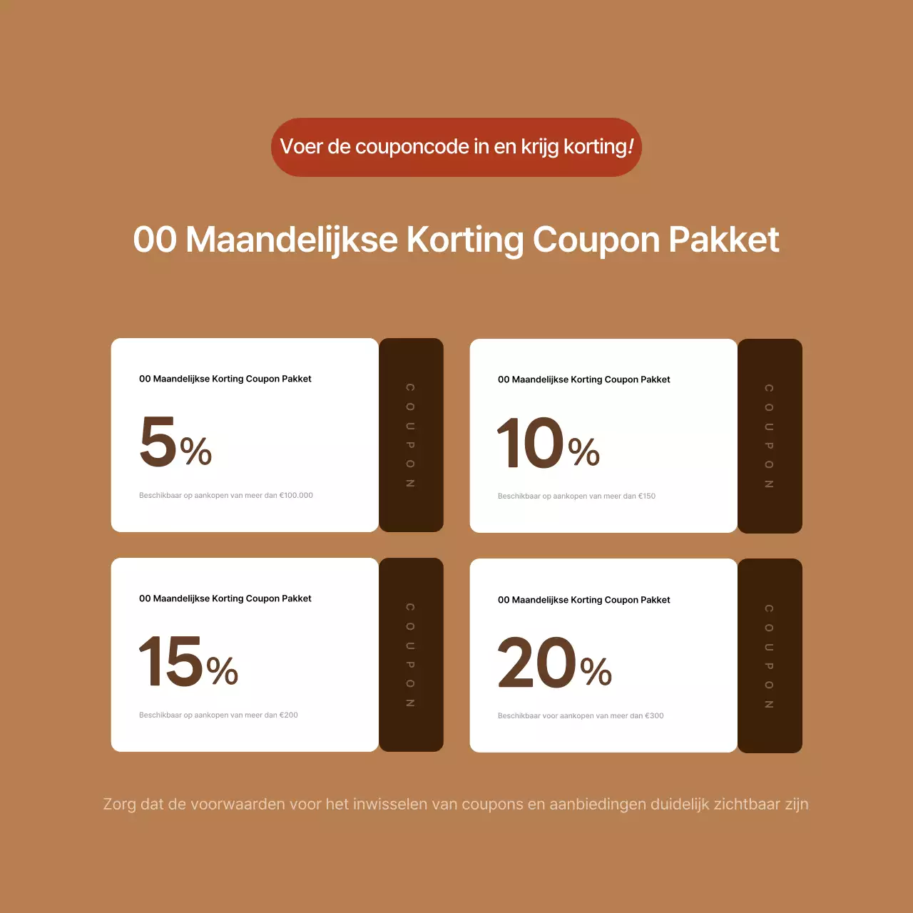 Introductie van eenvoudige bruine interieurproducten