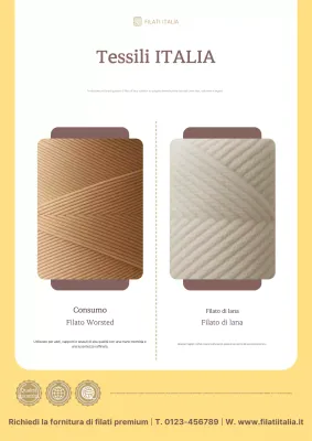 Promozione di prodotti in tessuto beige pulito