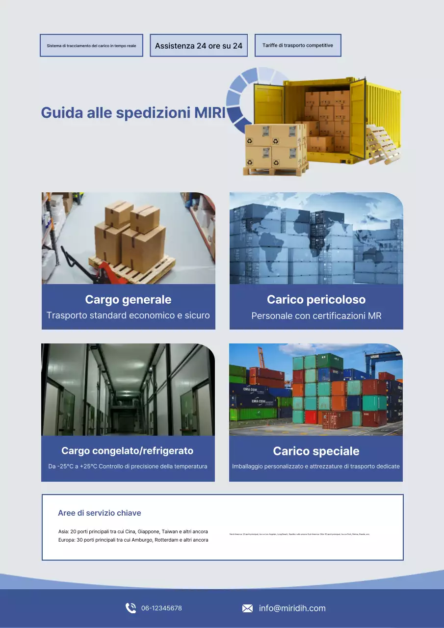 Guida logistica moderna grigia