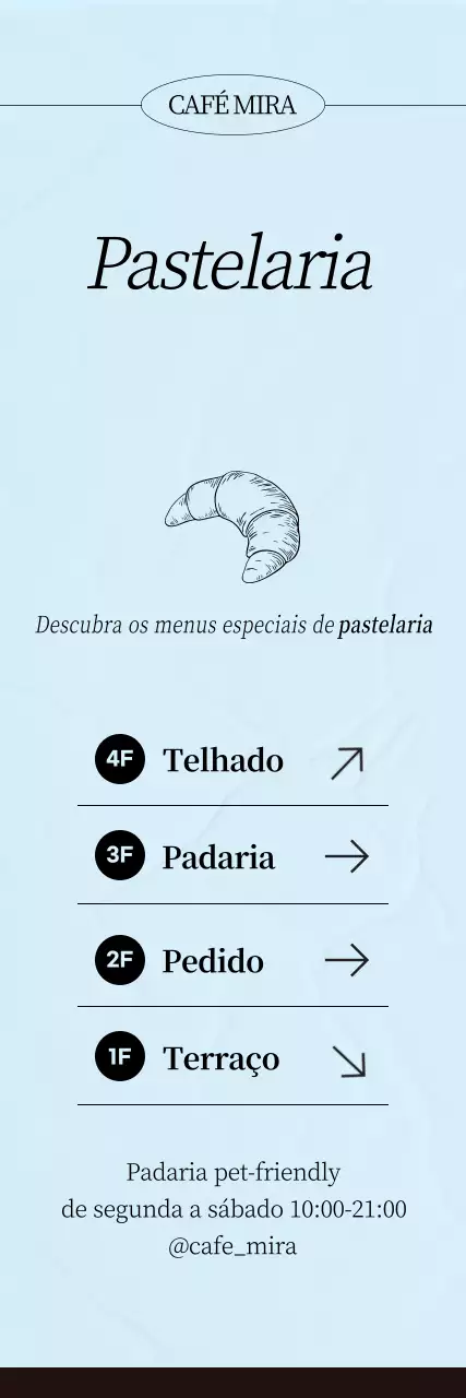 Guia de Padaria Simples Sky Blue