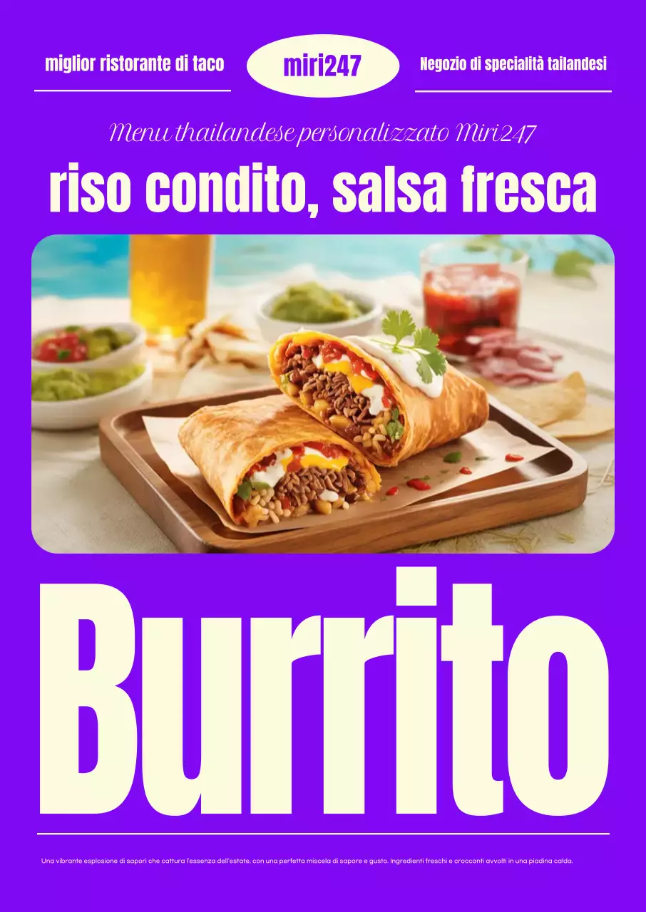 Pubblicità di cibo Purple Pop