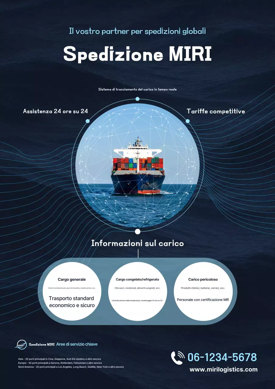 Pubblicità di Blue Modern Logistics