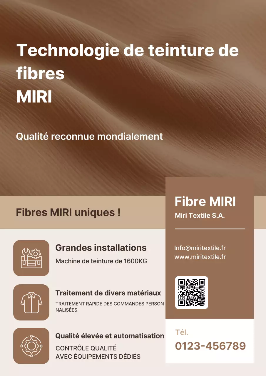 Promotion de l'industrie textile brune propre