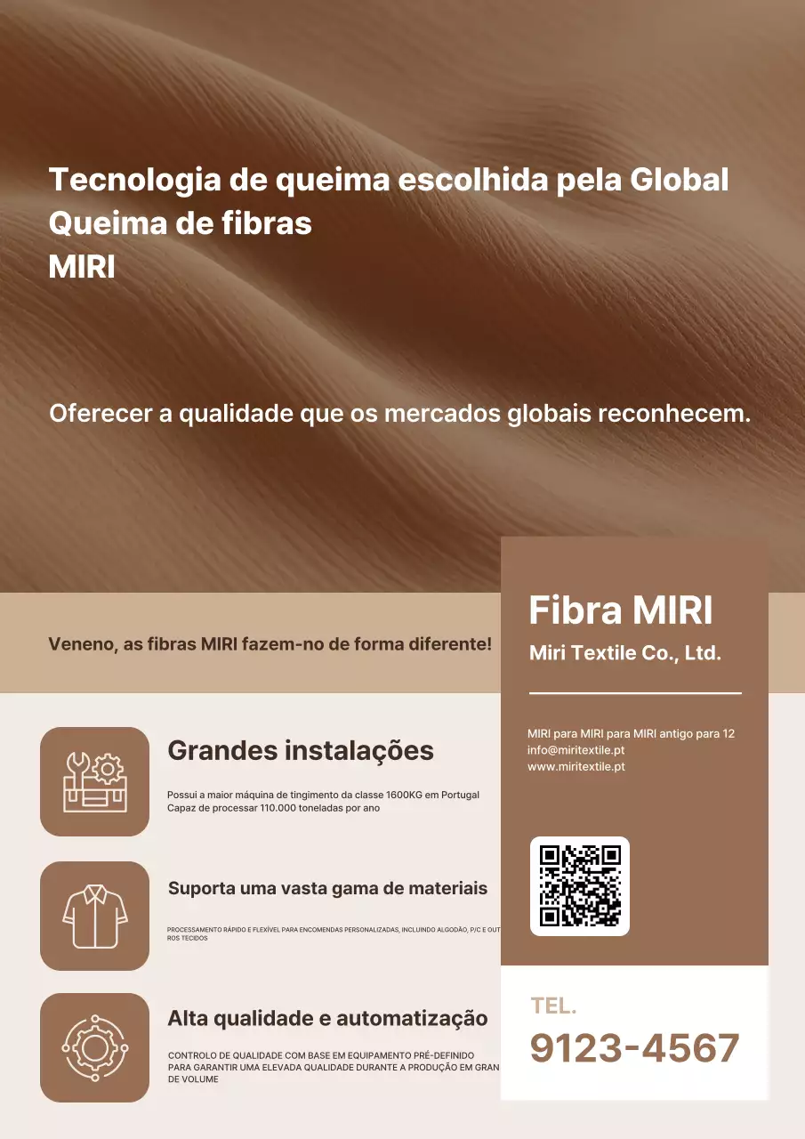 Promoção da Indústria Têxtil Brown Clean