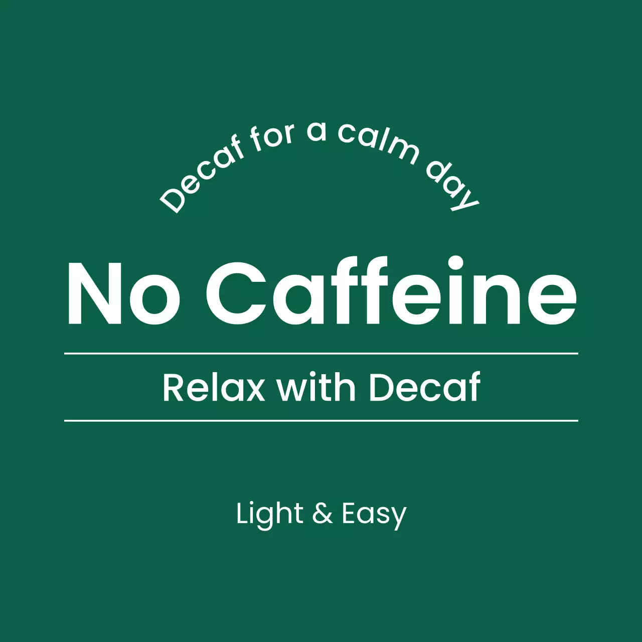 Quảng cáo đồ uống tối giản xanh