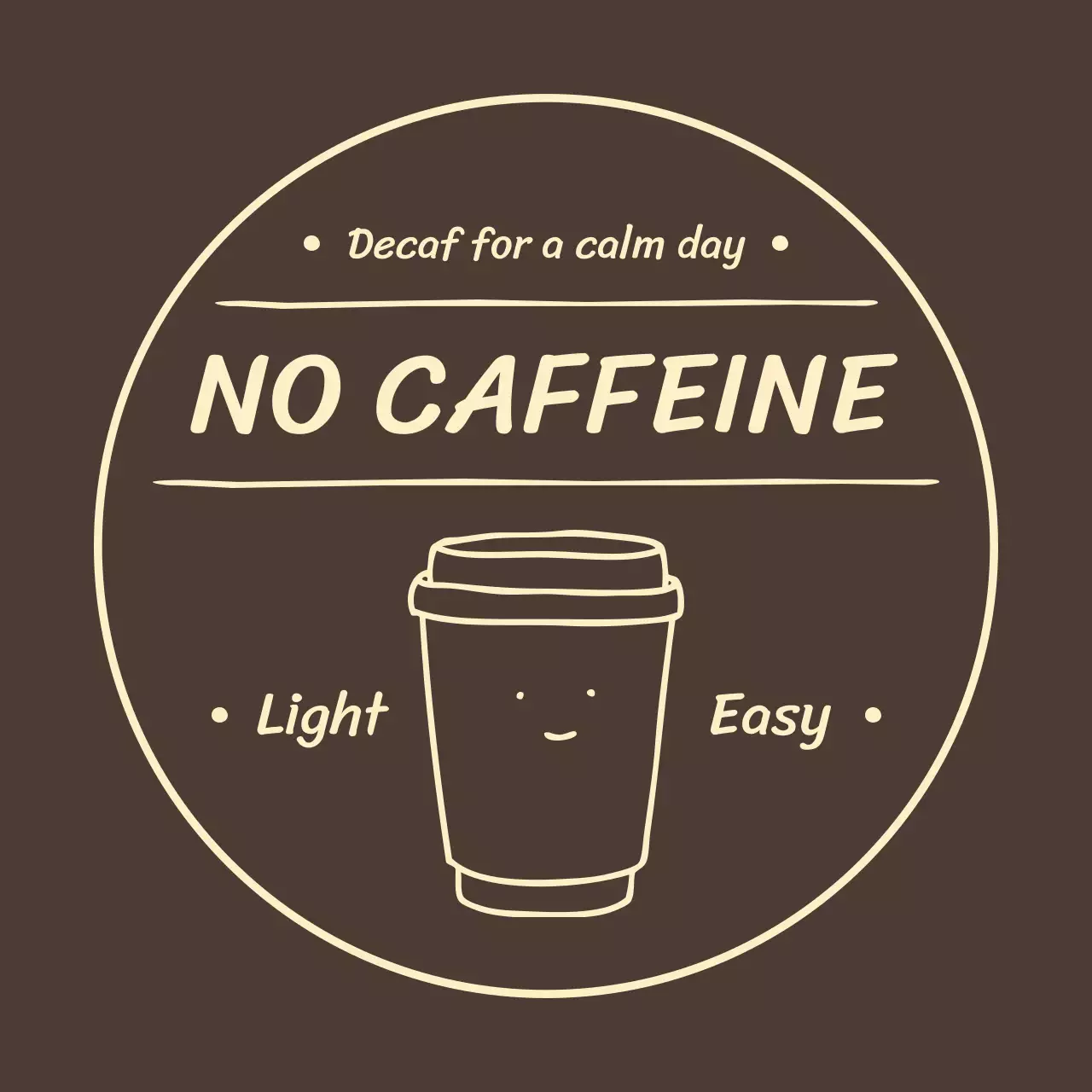 Quảng cáo Brown Simple Decaf