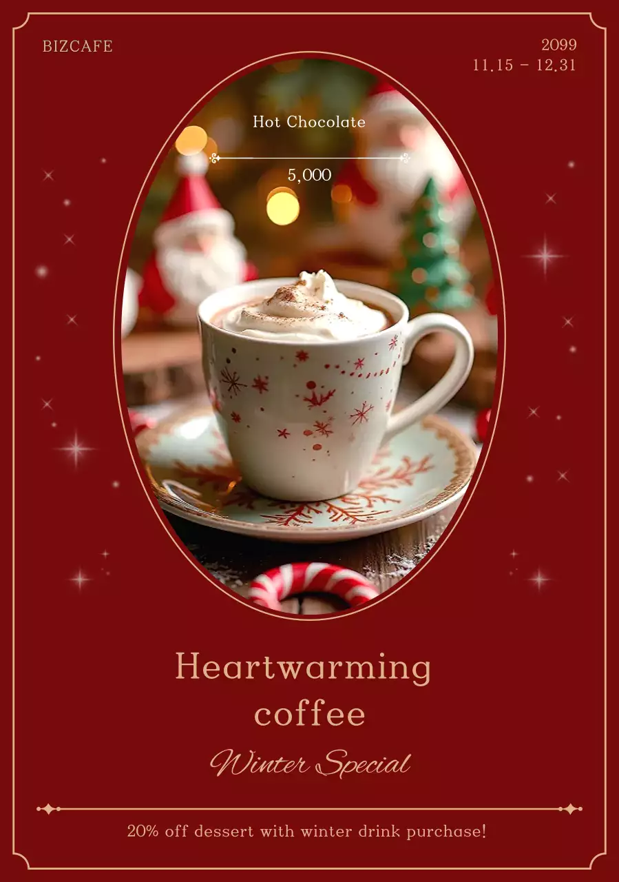 Khuyến mãi đồ uống mùa đông Red Vintage