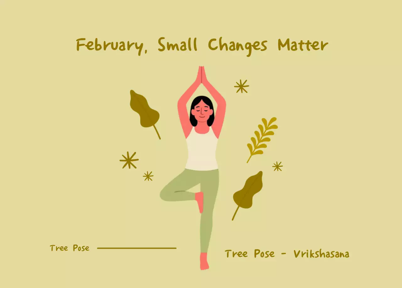 Kalender Yoga Sederhana Biru Laut