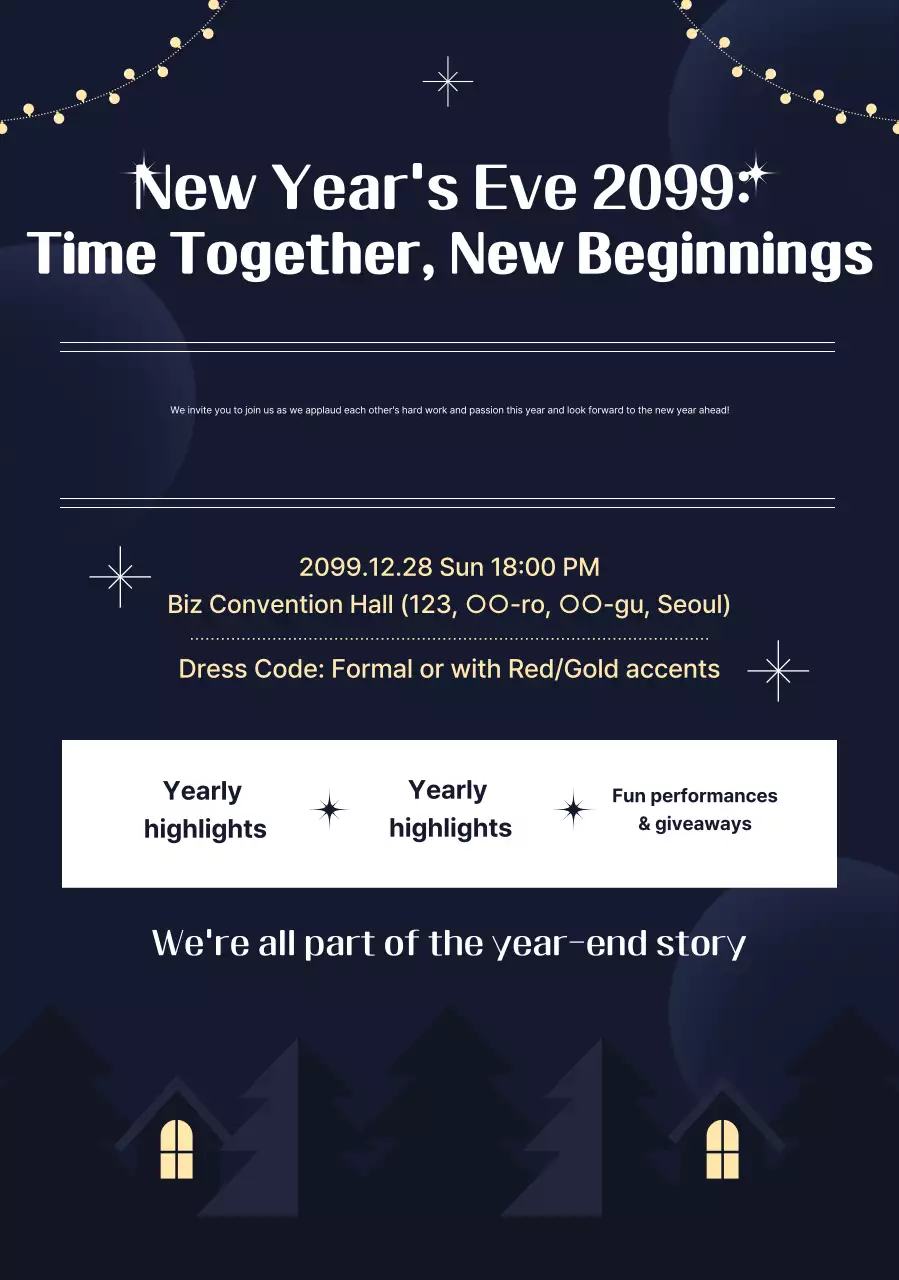 Thông tin sự kiện cuối năm của Navy Modern