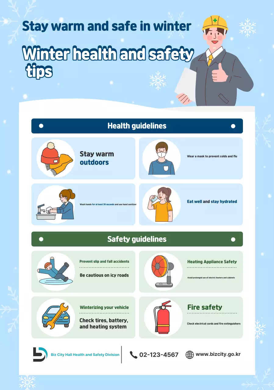 Panduan Kampanye Keselamatan Bersih Sky Blue