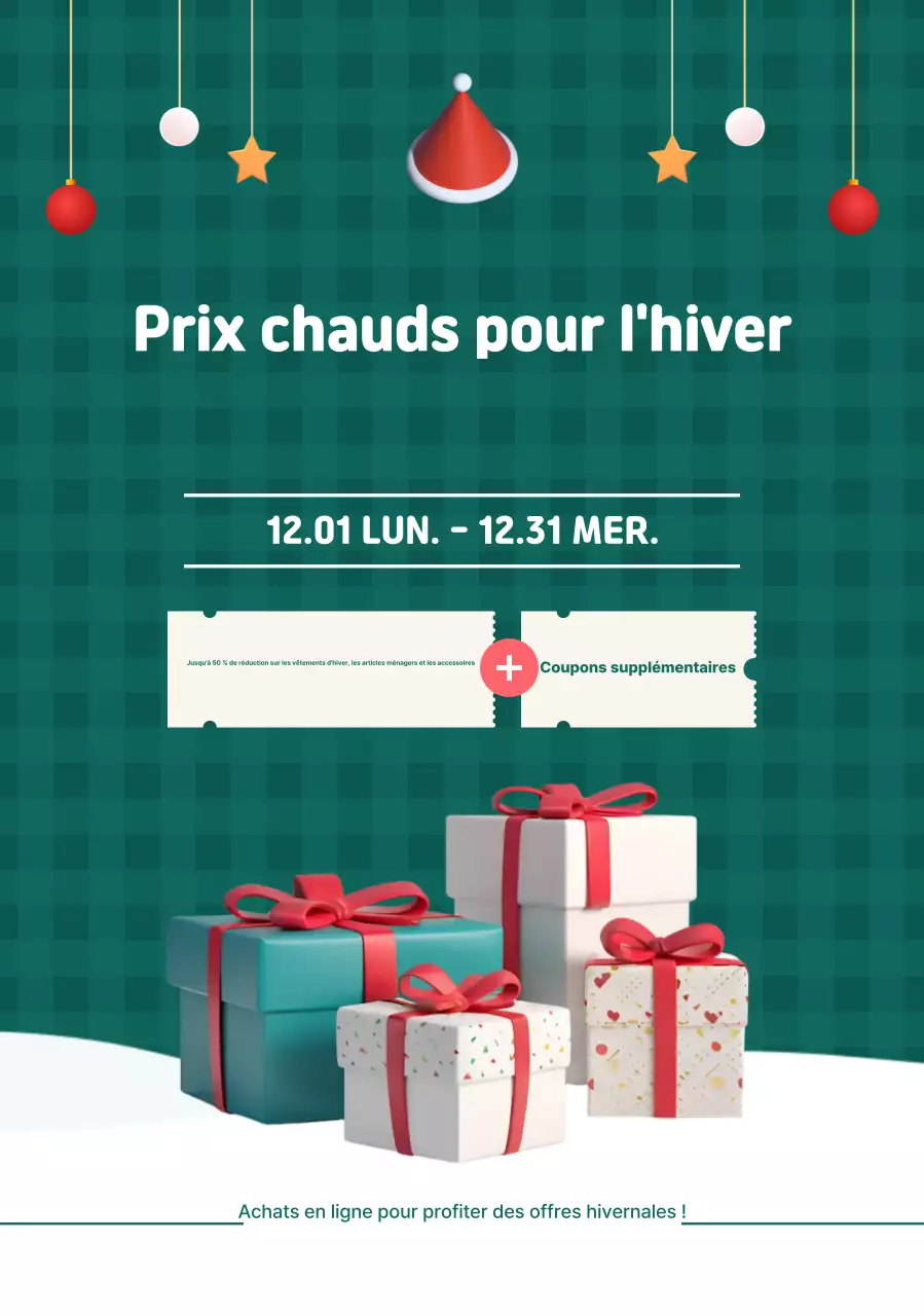 Promotion des soldes d'hiver Green Clean