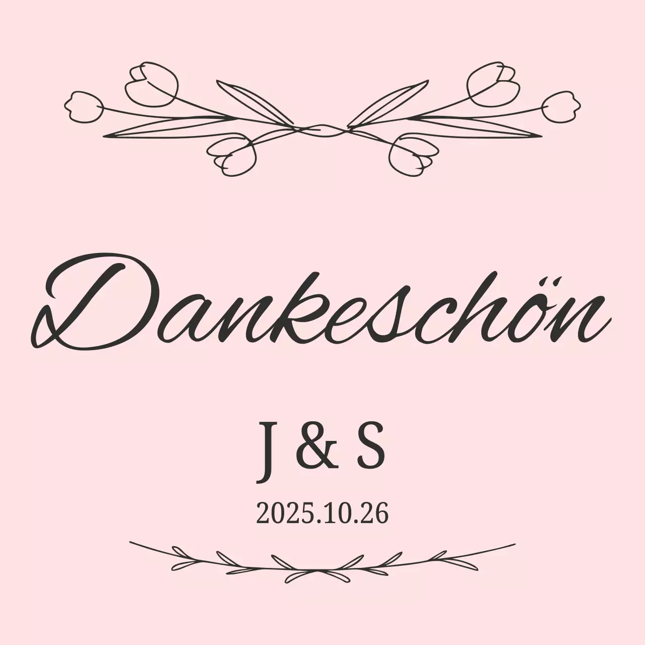 Rosa einfaches Hochzeitsgeschenk