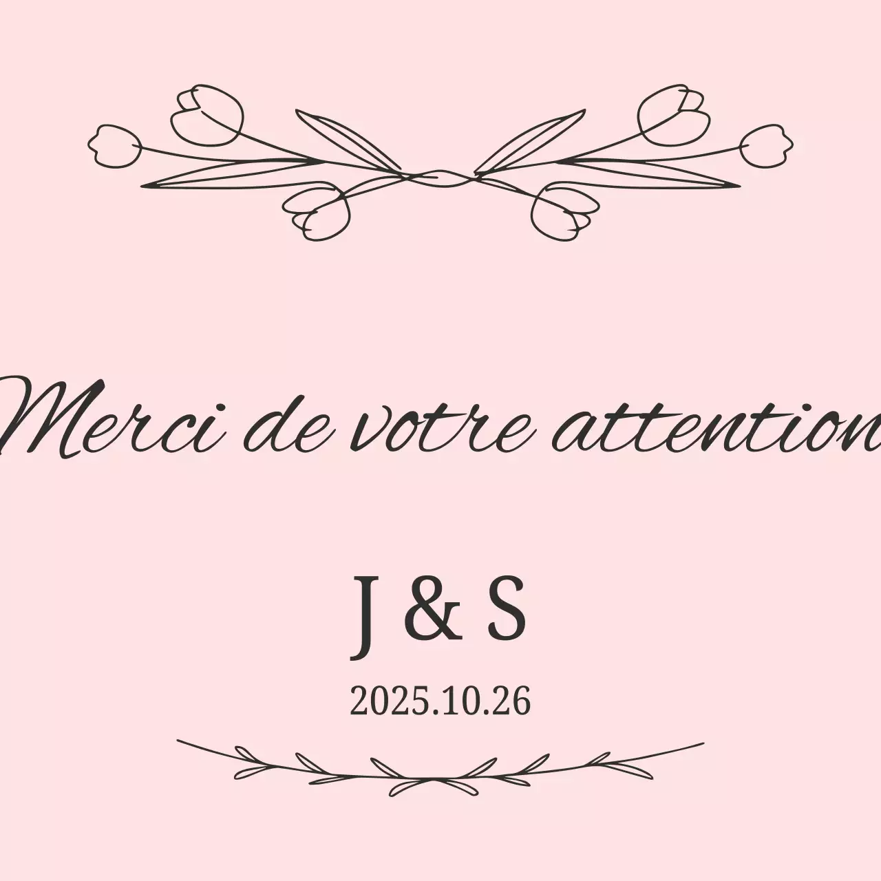 Cadeau de mariage simple et rose