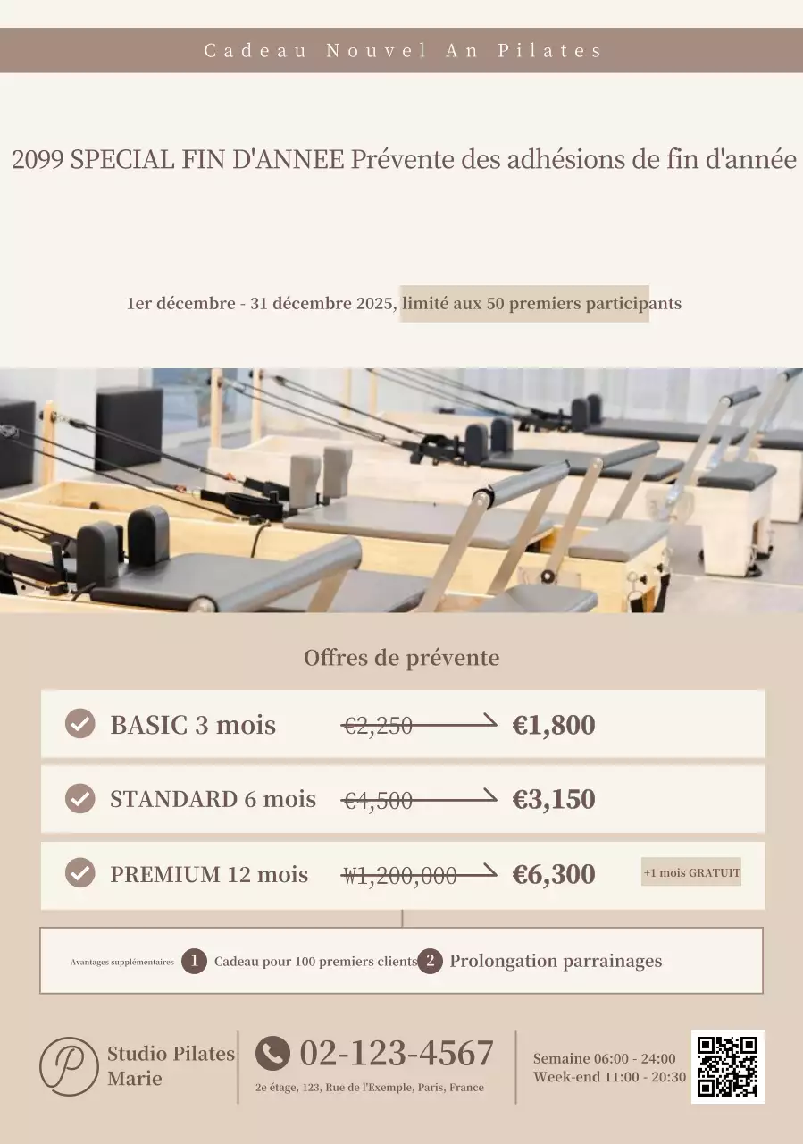 Promotion Pilates Moderne Beige