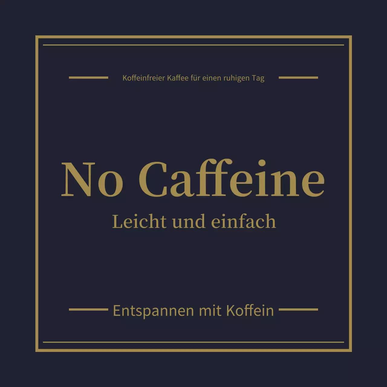 Werbung für schwarzes, einfaches Getränk