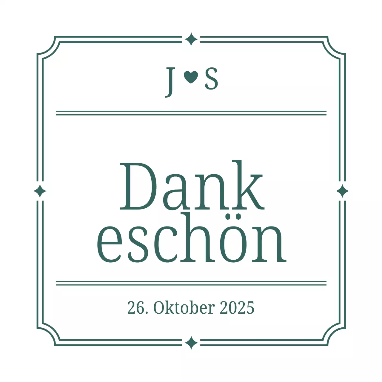 Graue einfache Dankeskarte