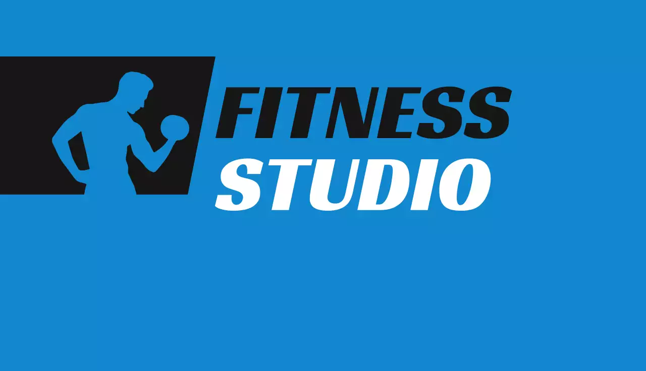 Schwarze moderne Fitness-Visitenkarte