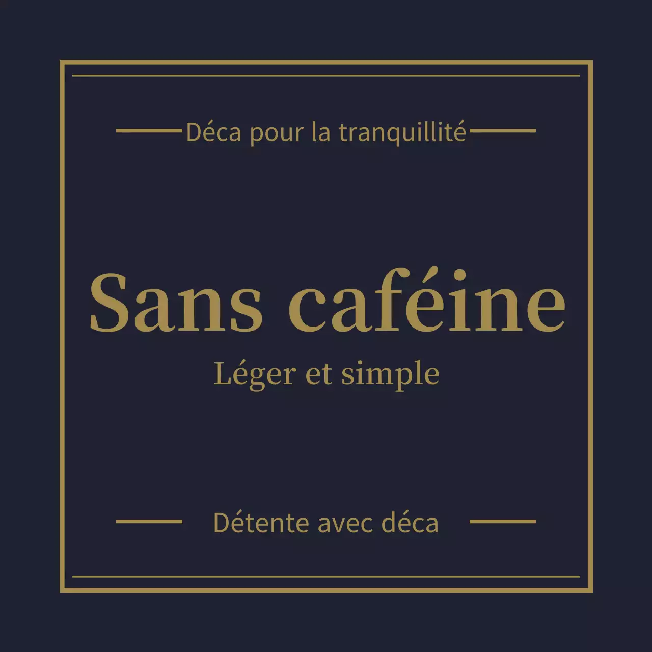 Publicité pour une boisson noire simple