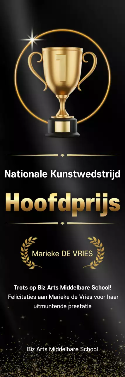 Prijs voor de Black Advanced Art Competition