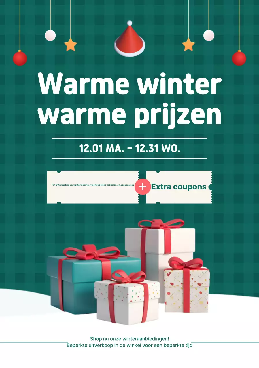 Groene, schone winteruitverkoopactie