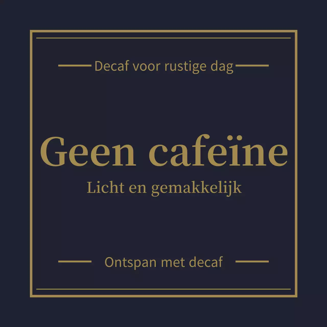 Advertentie voor zwarte, simpele drank