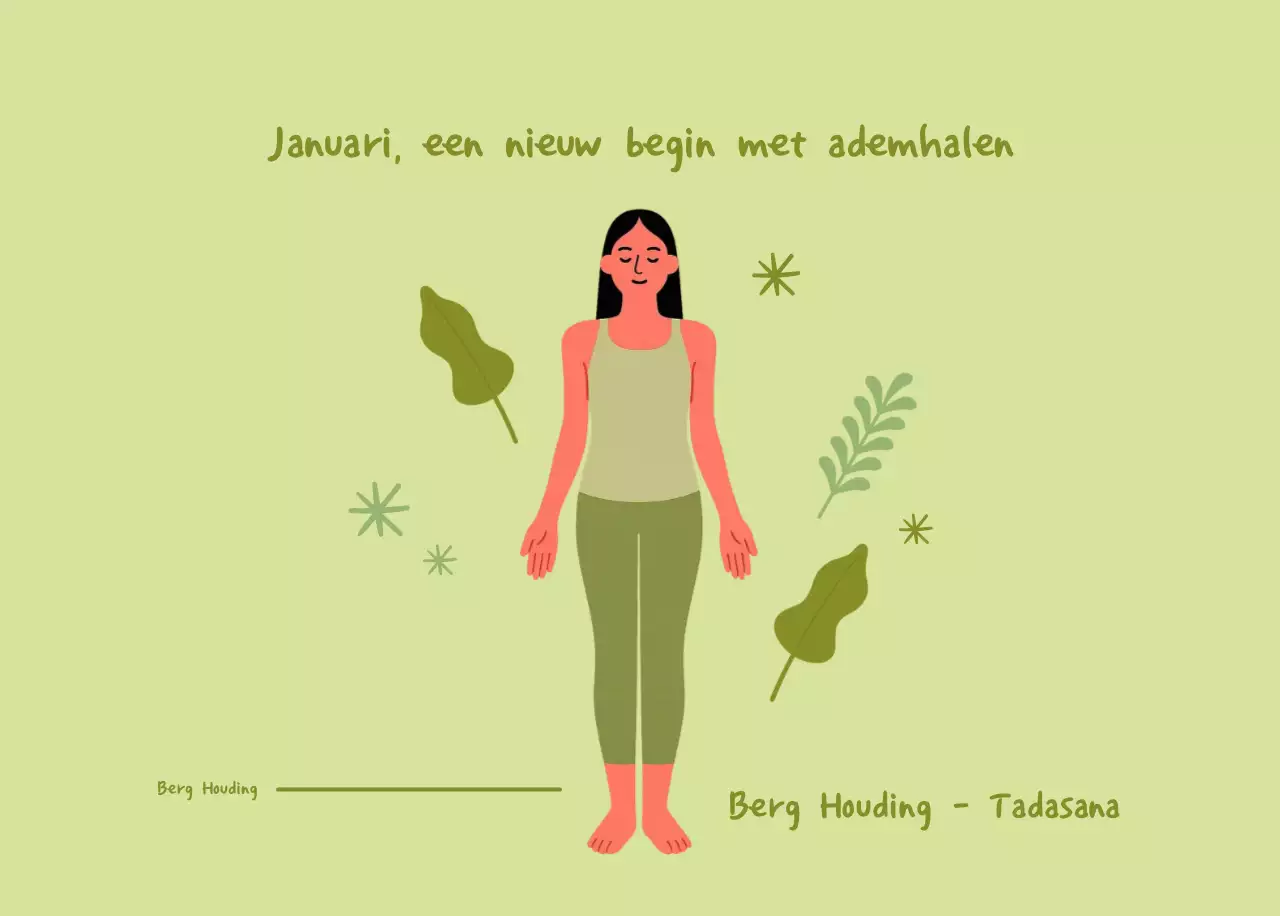 Marineblauwe eenvoudige yogakalender