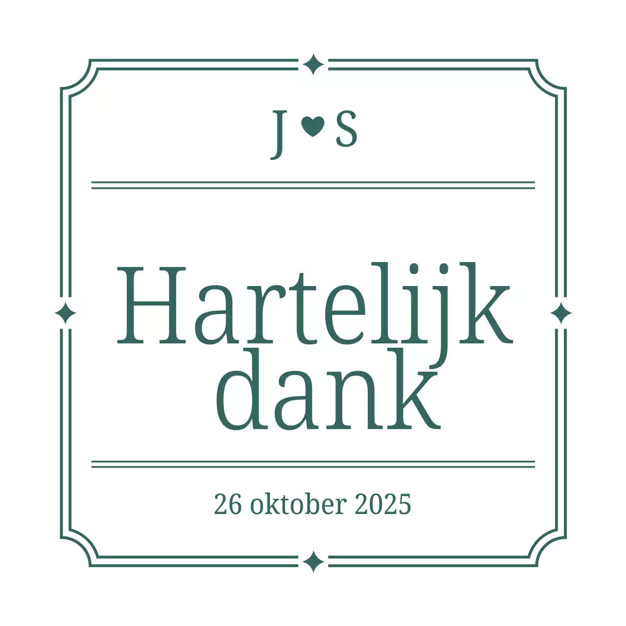 Grijze eenvoudige bedankkaart