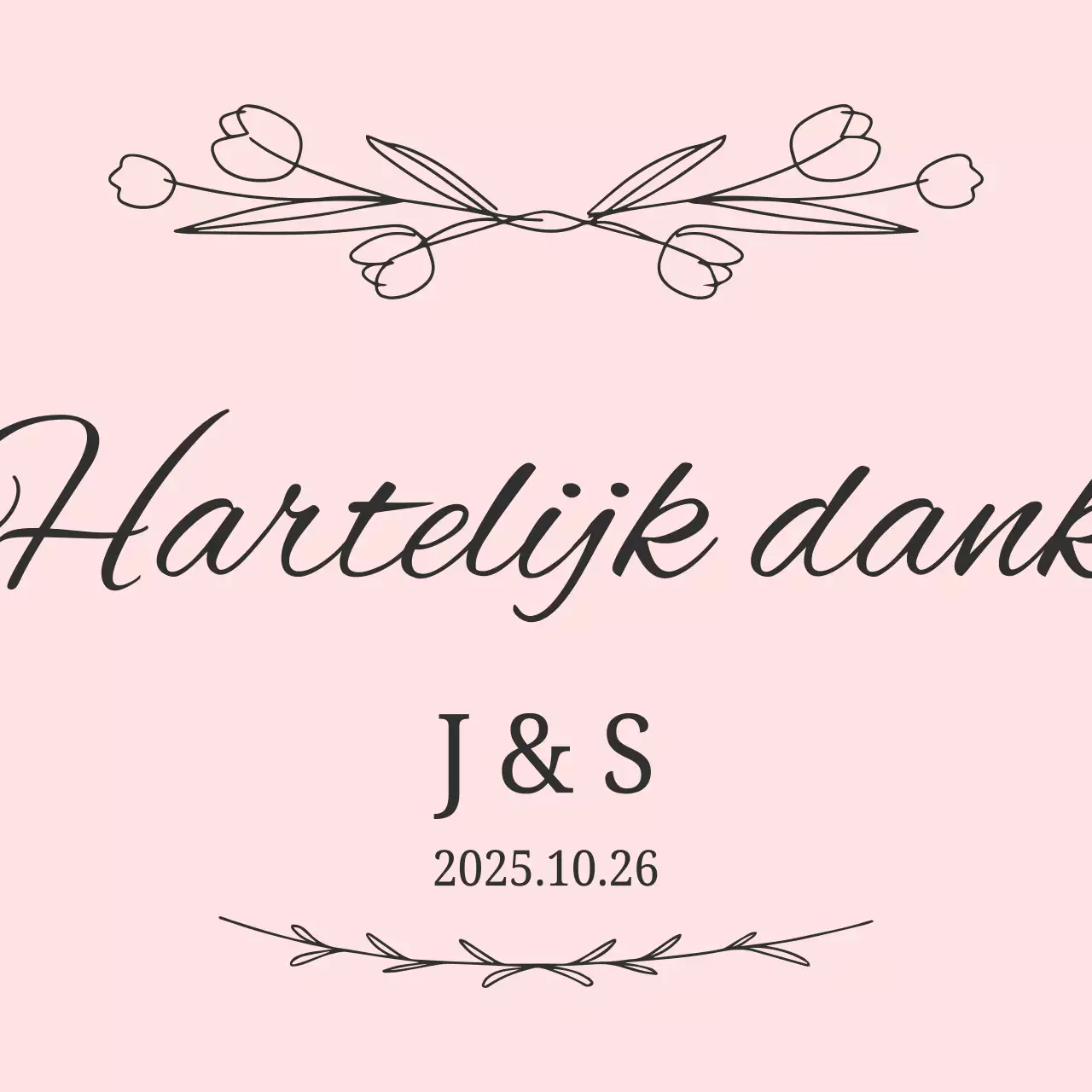 Roze eenvoudig huwelijksgunst