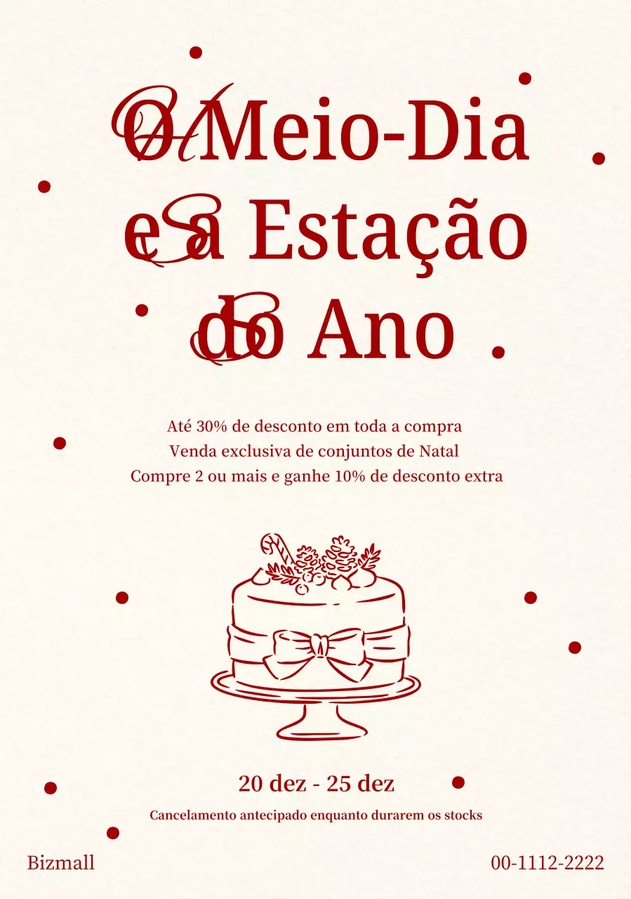 Evento de liquidação clássico bege