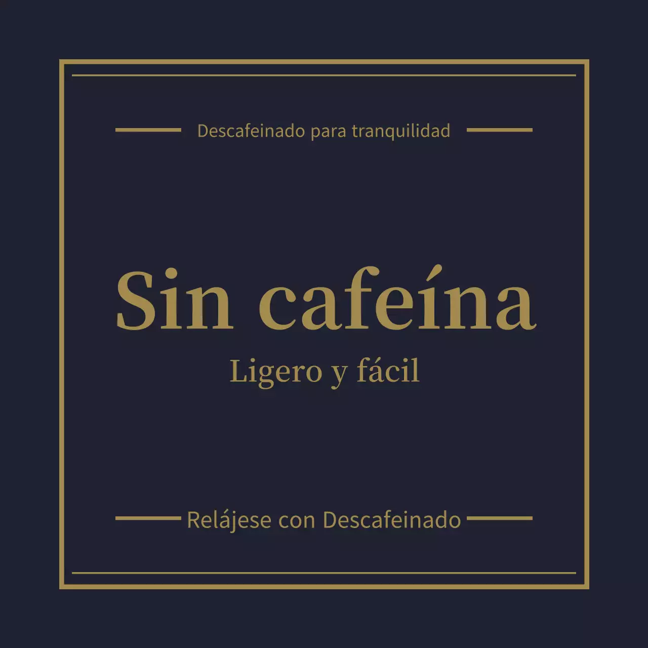 Anuncio de bebida simple negra