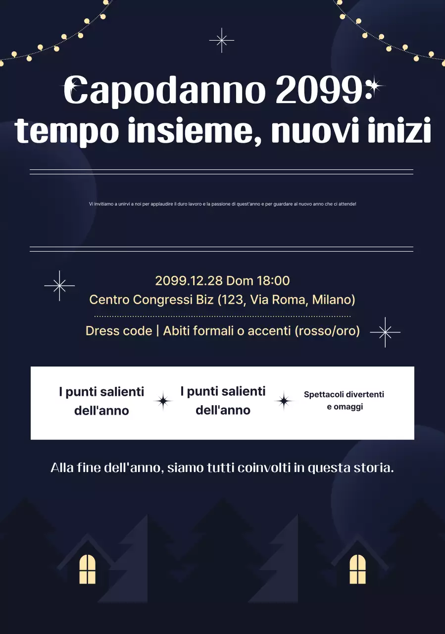 Informazioni sull'evento di fine anno della Navy Modern