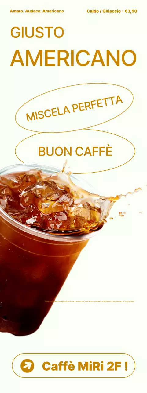 Pubblicità di caffè semplice beige