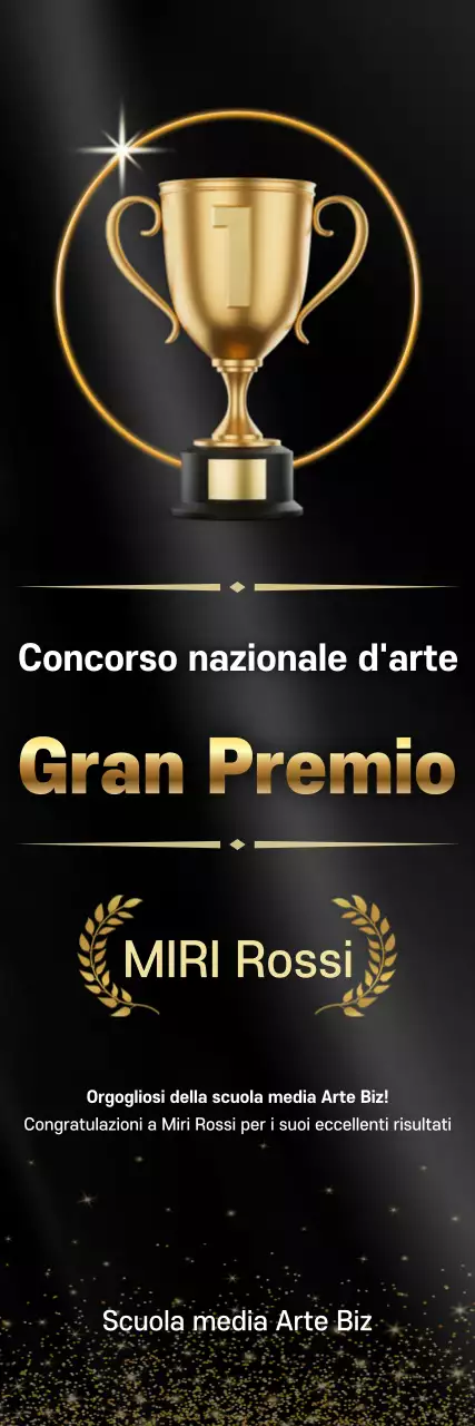 Premio del concorso d'arte avanzata nera