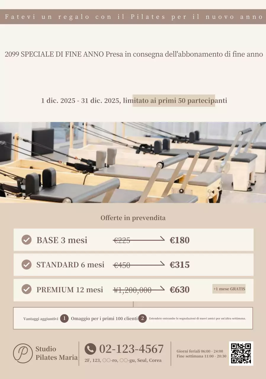 Promozione Beige Modern Pilates