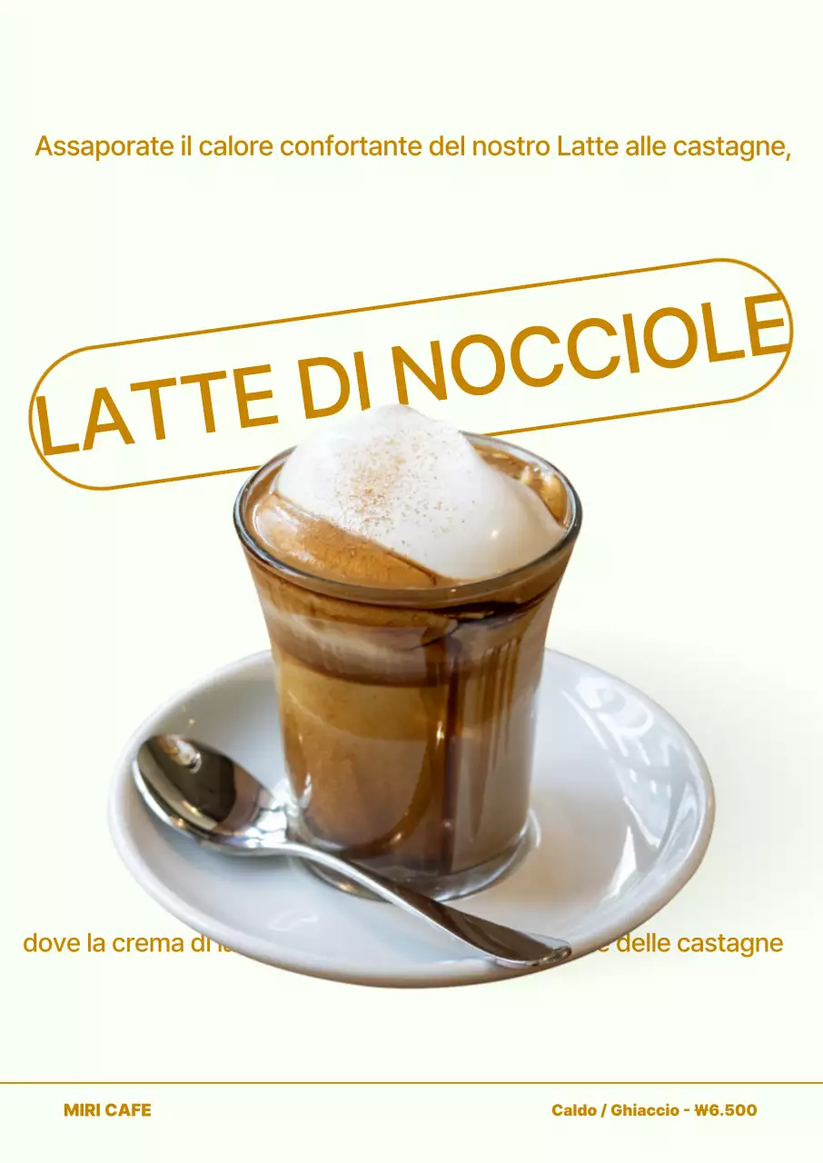 Pubblicità di bevande moderne beige