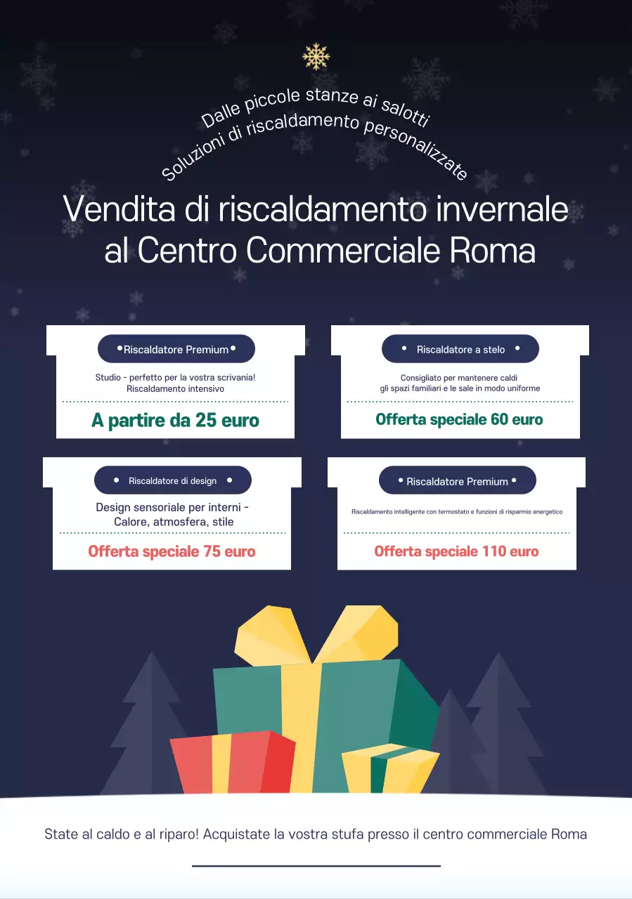 Saldi invernali semplici blu navy