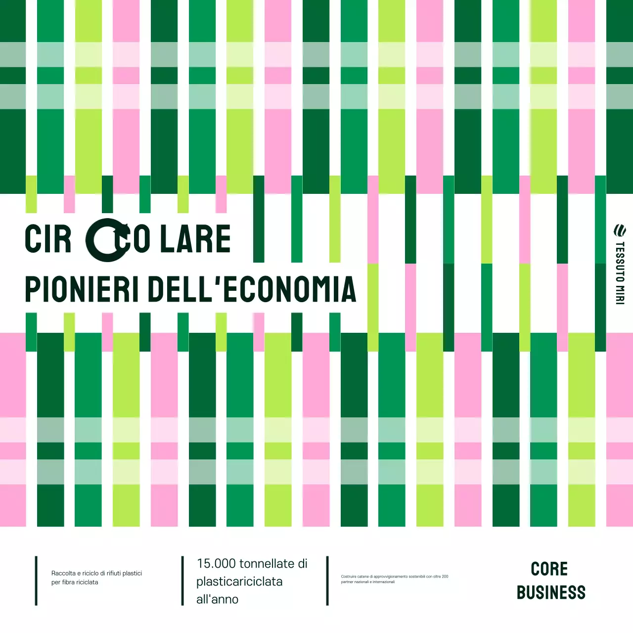 Pubblicità sulla sostenibilità geometrica verde