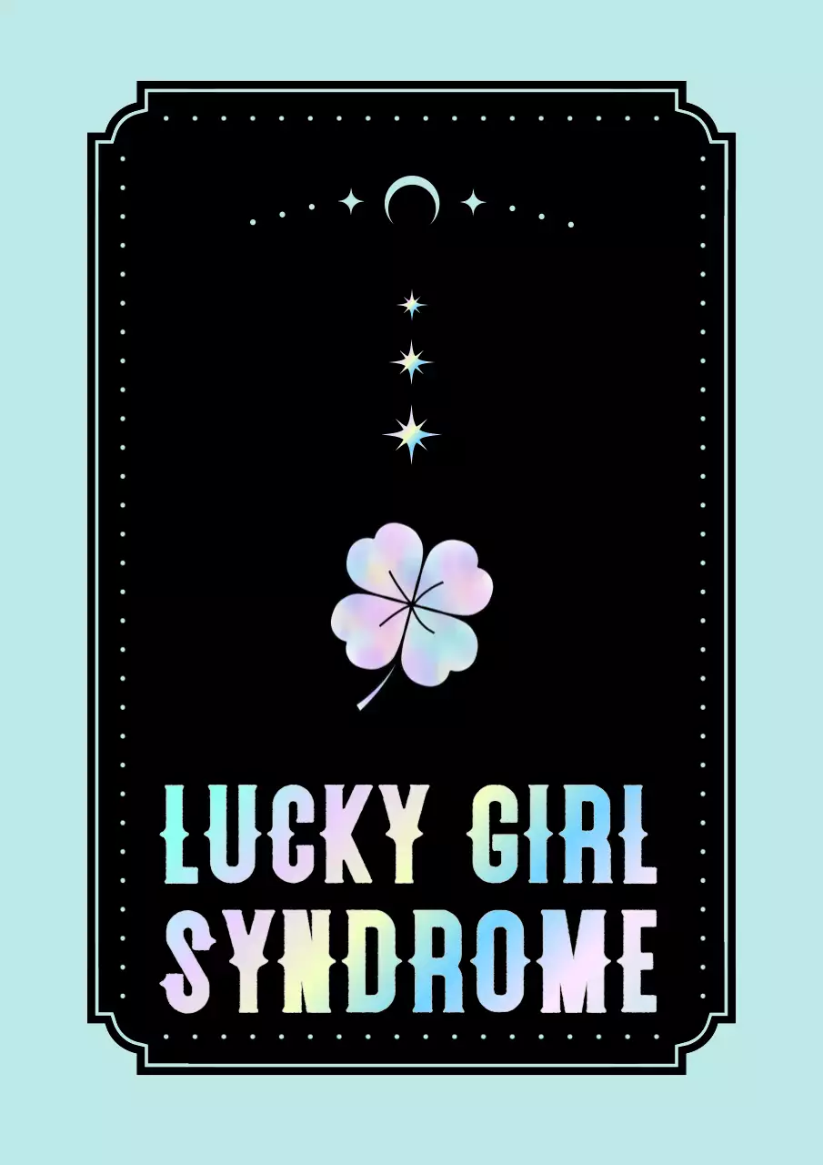 Poster Keberuntungan Cyber ​​Neon