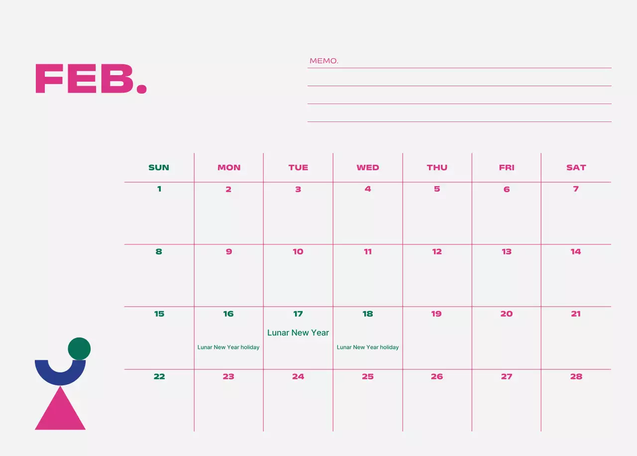 Kalender Pop Biru Kalender