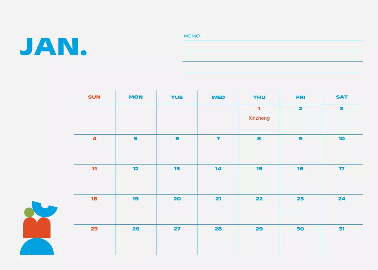 Kalender Pop Biru Kalender