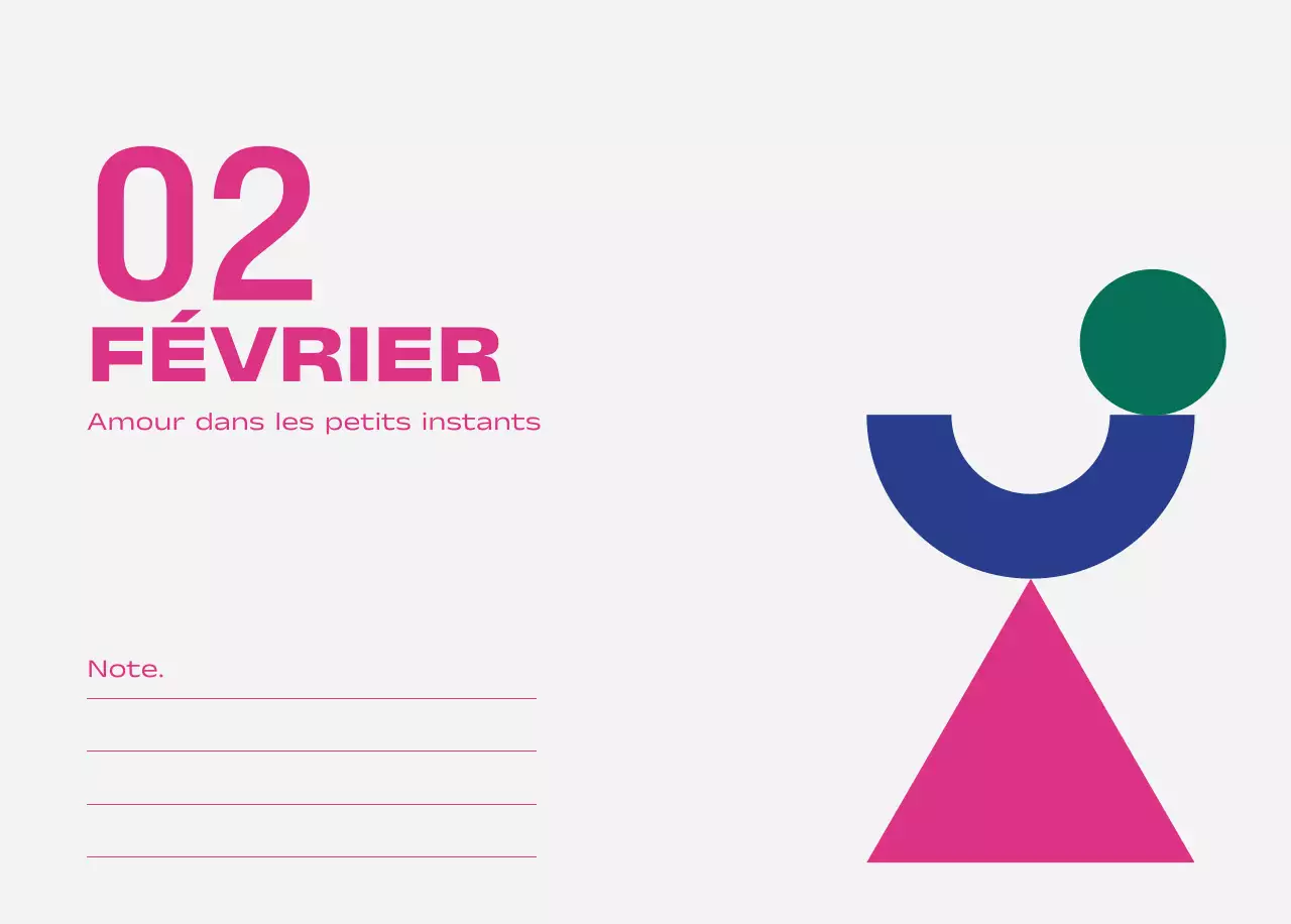 Calendrier Blue Pop Calendrier