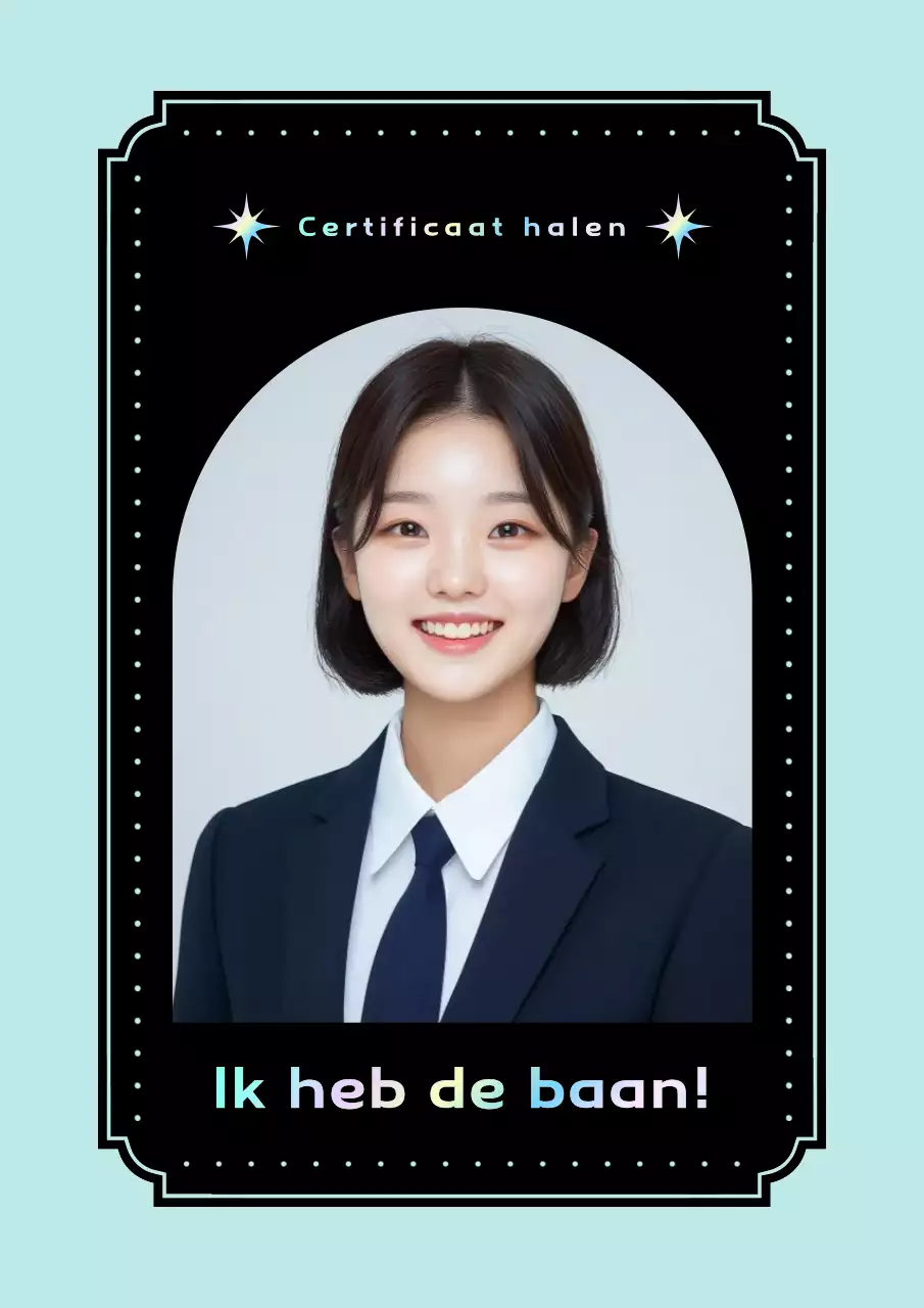 Neon Cyber ​​​​Geluksposter