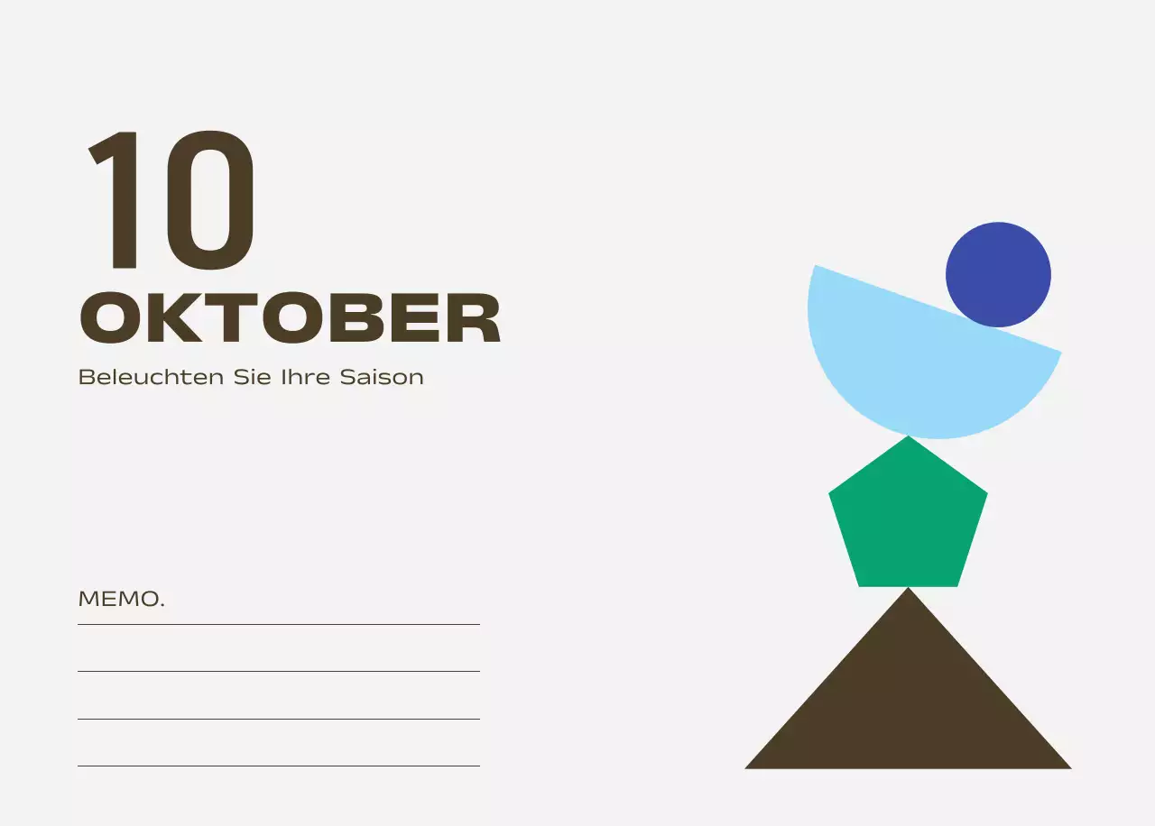 Blue Pop Calendar Kalender