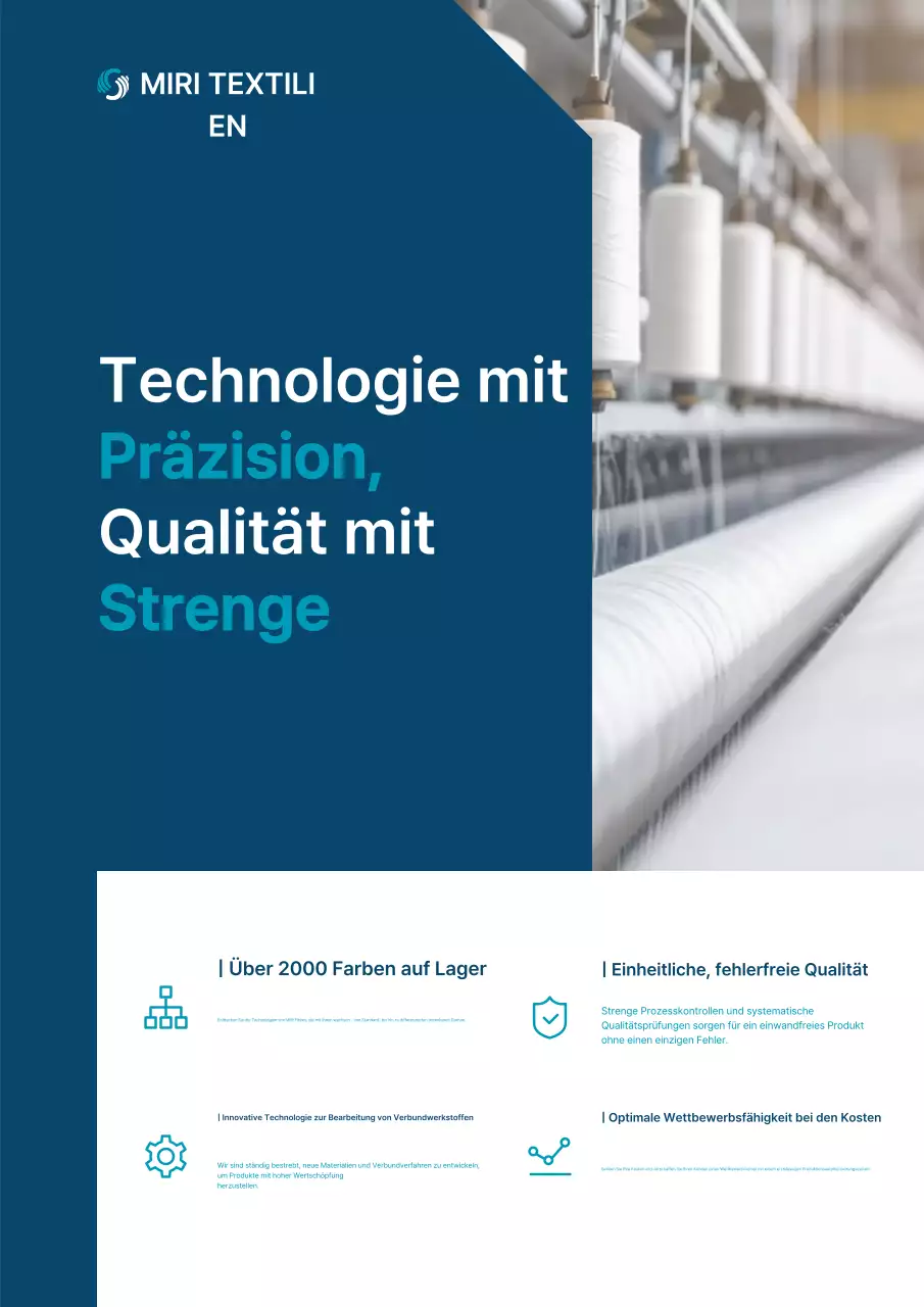 Blaue moderne Textilwerbung