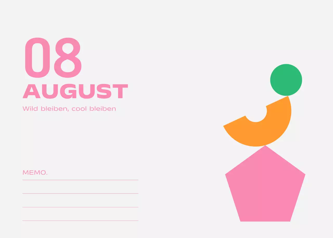 Blue Pop Calendar Kalender